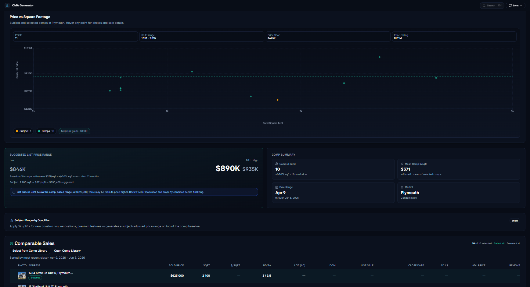 CMA Generator
